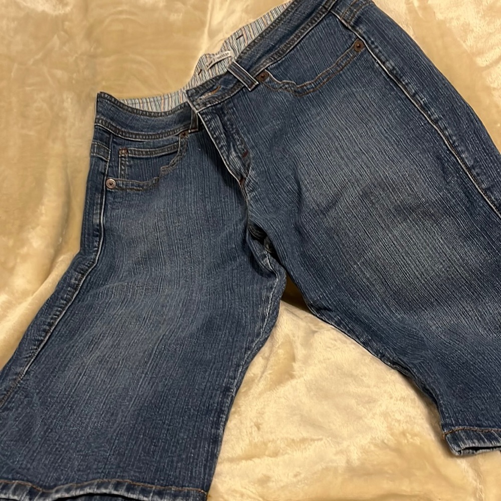Denim capris